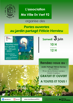 MVEV92 affiche  RV AU JARDIN  JUIN 3-2023 - Musiques au jardin