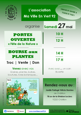 MVEV92 affiche bourse aux plantes porte ouvertes fete de la nature 27 mai 2023 web MVEV92 affiche bourse aux plantes porte ouvertes fete de la nature 27 mai 2023 web