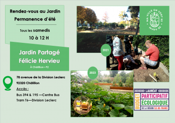 VISITE PERMANENCE JARDIN FELICIE HERVIEU - MVEV92 - CHATILLON 92